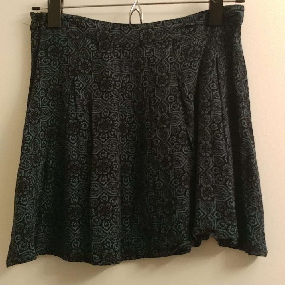 Black and blue skirt